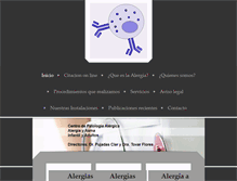 Tablet Screenshot of centrodepatologiaalergica.es